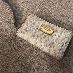 Coach white and navy blue wallet